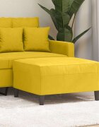 vidaXL Табуретка жълта 70x55x41 см кадифе