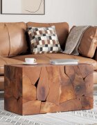 vidaXL Табуретки 2 бр. кафяви 40x40x45 см тиково дърво масив