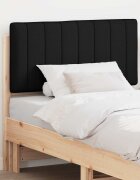 vidaXL Тапицирана табла Кафяв и черен 90 cm Солидно борово дърво