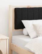 vidaXL Тапицирана табла с таблото Кафяво 75 cm Солидно борово дърво