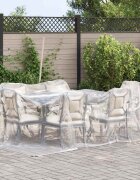 vidaXL Тарапо 140 gsm Прозрачен 5 × 35 m ПЕ