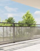 vidaXL Тарапо Прозрачен 6 x 15 м ПЕ