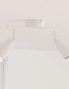 vidaXL Таванен спот с прожектори Бяло 25.5 x 8 x 16 см Метал