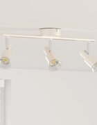vidaXL Таванен спот с прожектори Никел 39 x 105 x 105 см Стомана