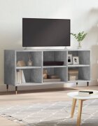 vidaXL ТB шкаф бетонно сив 1035x30x50 см инженерно дърво