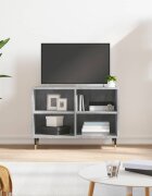 vidaXL ТB шкаф бетонно сив 695x30x50 см инженерно дърво