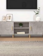 vidaXL ТB шкаф Бетонно сиво 150x30x50 см инженерно дърво