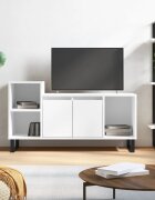 vidaXL ТB шкаф бял 100x35x40 см инженерно дърво
