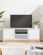 vidaXL ТB шкаф бял 102x30x375 см инженерно дърво
