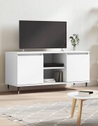vidaXL ТB шкаф бял 104x35x50 см инженерно дърво