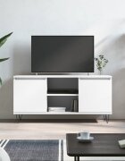 vidaXL ТB шкаф бял 104x35x50 см инженерно дърво