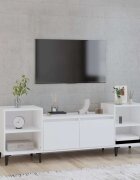 vidaXL ТB шкаф бял 160x35x55 см инженерно дърво