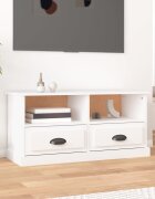 vidaXL ТB шкаф бял 93x355x45 см инженерно дърво