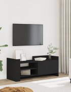 vidaXL ТB шкаф черен 100x35x40 см инженерно дърво