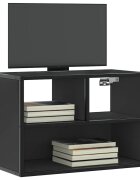 vidaXL ТB шкаф черен 60x31x395 см инженерно дърво и метал