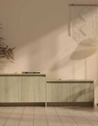 vidaXL ТB шкаф дъб сонома 1465x35x50 см инженерно дърво