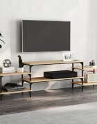 vidaXL ТB шкаф дъб сонома 197x35x52 дсм инженерно дърво