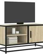 vidaXL ТB шкаф дъб сонома 80x345x40 см инженерно дърво и метал