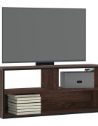 vidaXL ТB шкаф кафяв дъб 100x31x395 см инженерно дърво и метал