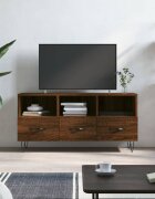 vidaXL ТB шкаф кафяв дъб 102x36x50 см инженерно дърво