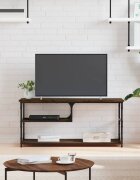 vidaXL ТB шкаф кафяв дъб 103x38x465 см инженерно дърво и стомана