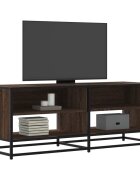 vidaXL ТB шкаф кафяв дъб 1205x40x46 см инженерно дърво и метал