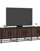 vidaXL ТB шкаф кафяв дъб 150x35x41 см инженерно дърво и метал