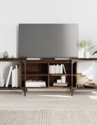 vidaXL ТB шкаф кафяв дъб 153x37x50 см инженерно дърво