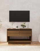 vidaXL ТB шкаф кафяв дъб 70x41x44 см инженерно дърво