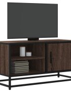 vidaXL ТB шкаф кафяв дъб 80x345x40 см инженерно дърво и метал