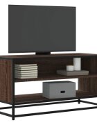 vidaXL ТB шкаф кафяв дъб 91x40x46 см инженерно дърво и метал