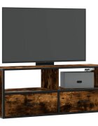 vidaXL ТB шкаф опушен дъб 100x31x395 см инженерно дърво и метал