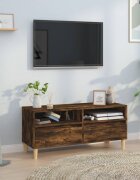 vidaXL ТB шкаф опушен дъб 100x345x445 см инженерно дърво