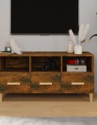 vidaXL ТB шкаф опушен дъб 102x36x50 см инженерно дърво