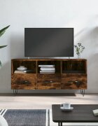 vidaXL ТB шкаф опушен дъб 102x36x50 см инженерно дърво