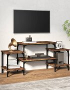 vidaXL ТB шкаф опушен дъб 117x35x52 см инженерно дърво