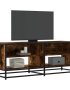 vidaXL ТB шкаф опушен дъб 1205x40x46 см инженерно дърво и метал