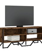 vidaXL ТB шкаф опушен дъб 122x34x41 см инженерно дърво