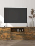 vidaXL ТB шкаф опушен дъб 140x35x40 см инженерно дърво