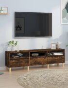 vidaXL ТB шкаф опушен дъб 150x30x445 см инженерно дърво