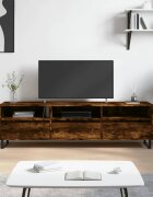 vidaXL ТB шкаф опушен дъб 150x30x445 см инженерно дърво