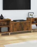 vidaXL ТB шкаф опушен дъб 160x35x55 см инженерно дърво