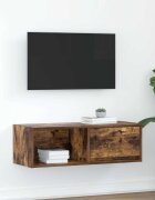 vidaXL ТB шкаф опушен дъб 80x31x255 см инженерно дърво