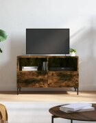 vidaXL ТB шкаф опушен дъб 80x36x50 см инженерно дърво