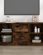 vidaXL ТB шкаф опушен дъб 995x355x48 см инженерно дърво