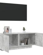 vidaXL ТB шкаф сив 100x35x40 см инженерно дърво