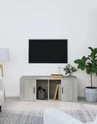 vidaXL ТB шкаф сив 100x35x40 см инженерно дърво