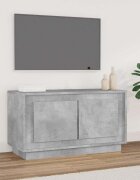 vidaXL ТB шкаф сив 80x35x45 см инженерно дърво