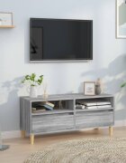 vidaXL ТB шкаф сив сонома 100x345x445 см инженерно дърво