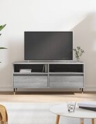 vidaXL ТB шкаф сив сонома 100x345x445 см инженерно дърво